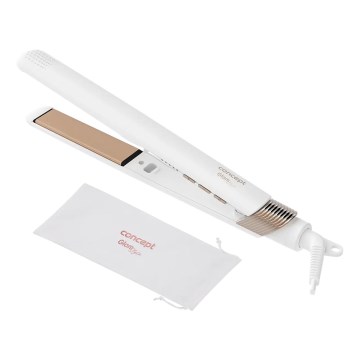 Concept VZ2110 - Lisseur GLAM STYLE 48W/230V blanc/or rose