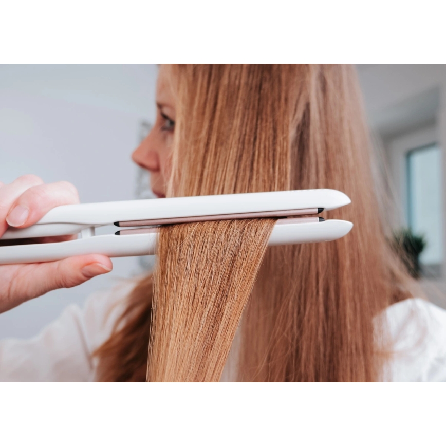 Concept VZ2110 - Lisseur GLAM STYLE 48W/230V blanc/or rose