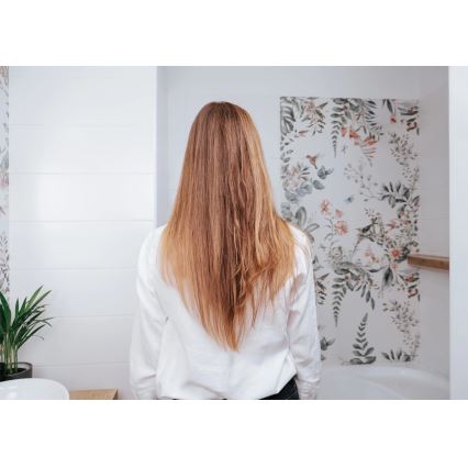 Concept VZ2110 - Lisseur GLAM STYLE 48W/230V blanc/or rose