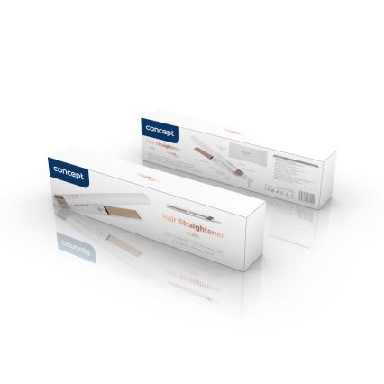 Concept VZ2110 - Stijltang GLAM STYLE 48W/230V wit/roségoud