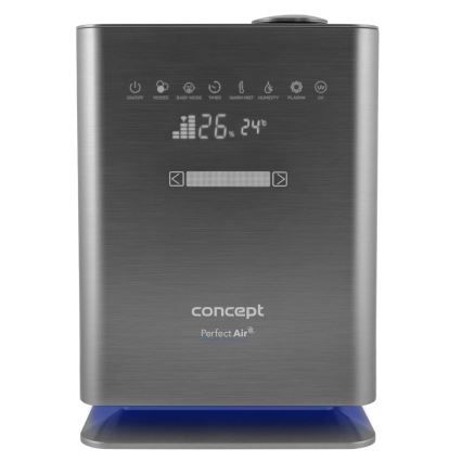 Concept ZV2021- Luchtbevochtiger met aromadiffuser PERFECT AIR SMART 4,6 l 110W/230V Wi‑Fi antraciet + afstandsbediening