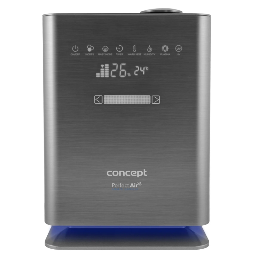 Concept ZV2021- Luchtbevochtiger met aromadiffuser PERFECT AIR SMART 4,6 l 110W/230V Wi‑Fi antraciet + afstandsbediening