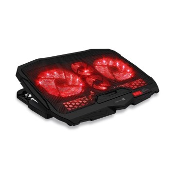 CONNECT IT CCP-2200-RD - Koelpad voor laptop 4x ventilator 2xUSB zwart/rood
