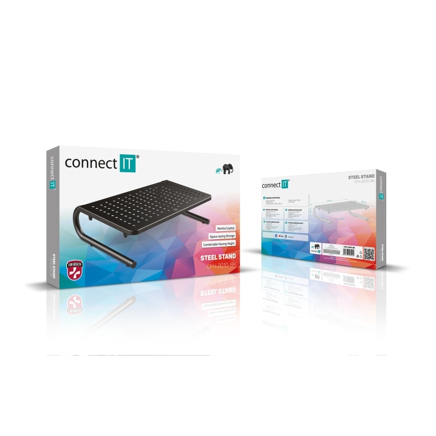 CONNECT IT CFH-2010-BK - Multifunctioneel metalen basis zwart