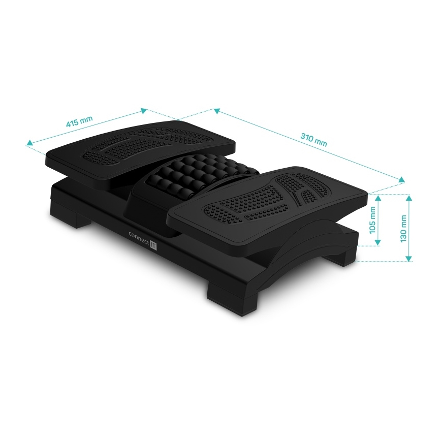 CONNECT IT CFH-4105-BK - Verstelbare voetensteun zwart