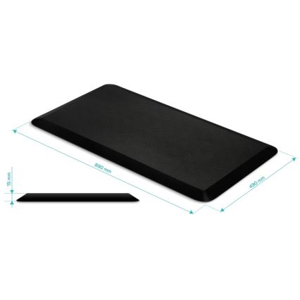 CONNECT IT CFH-4200-BK - Anti-vermoeidheidsvoetmat zwart