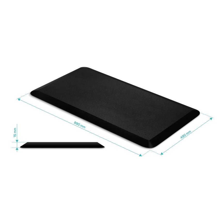 CONNECT IT CFH-4200-BK - Anti-vermoeidheidsvoetmat zwart