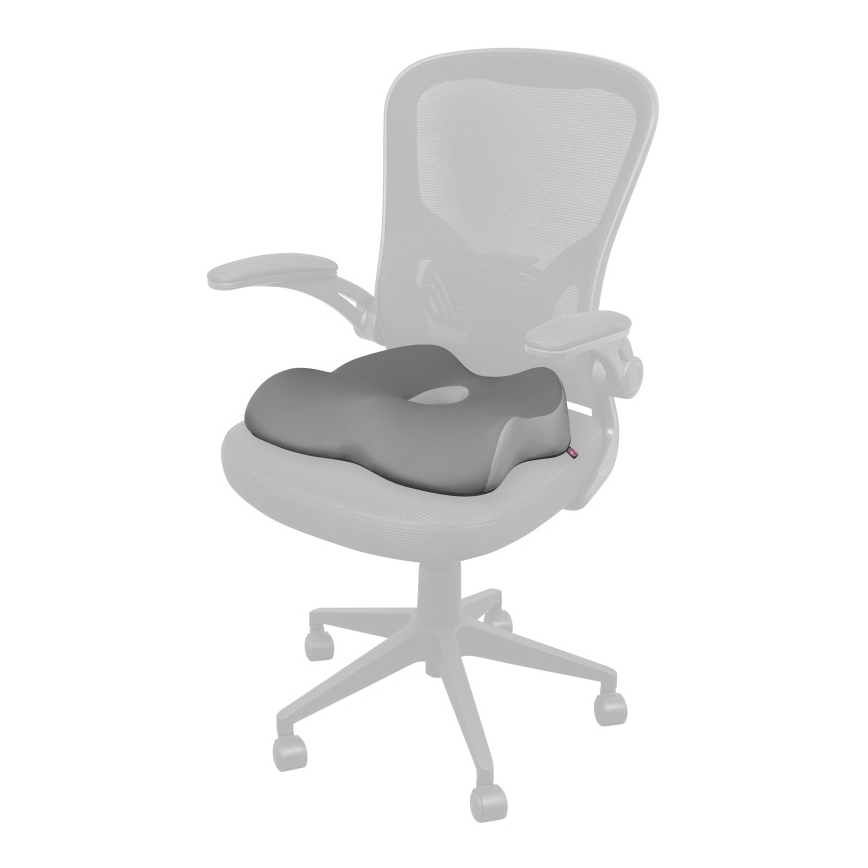 CONNECT IT CFH-5901-GY - Ergonomisch stoelkussen grijs
