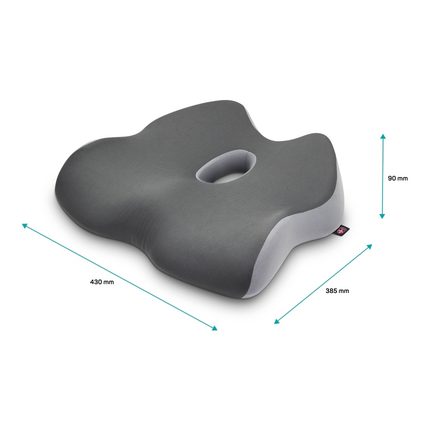 CONNECT IT CFH-5901-GY - Ergonomisch stoelkussen grijs
