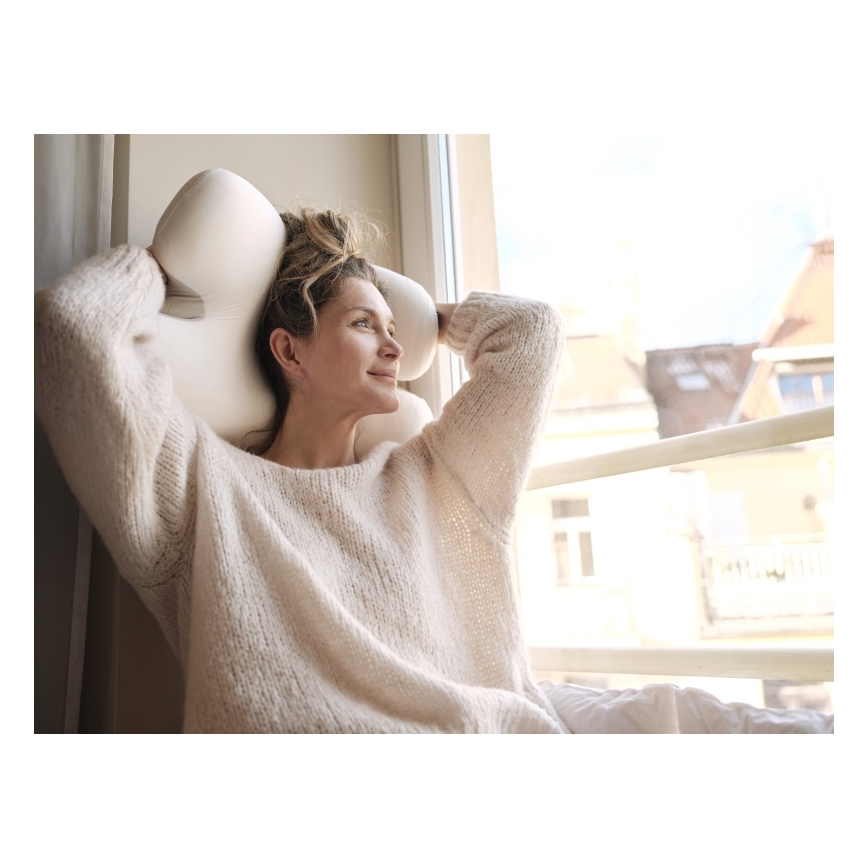 CONNECT IT CFH-6030-WH - Coussin anatomique Virgo blanc/gris