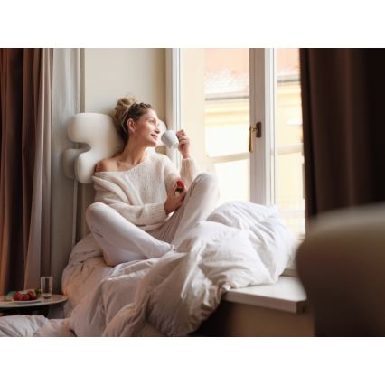 CONNECT IT CFH-6030-WH - Coussin anatomique Virgo blanc/gris