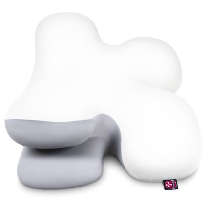 CONNECT IT CFH-6030-WH - Oreiller anatomique Virgo blanc/gris
