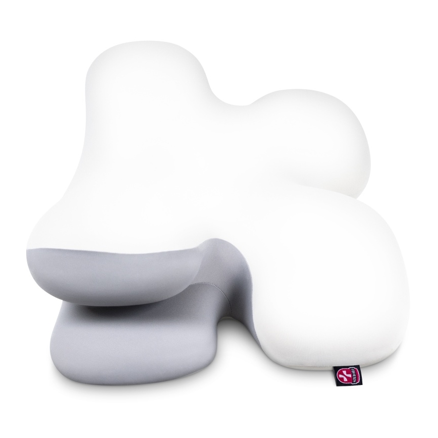 CONNECT IT CFH-6030-WH - Oreiller anatomique Virgo blanc/gris