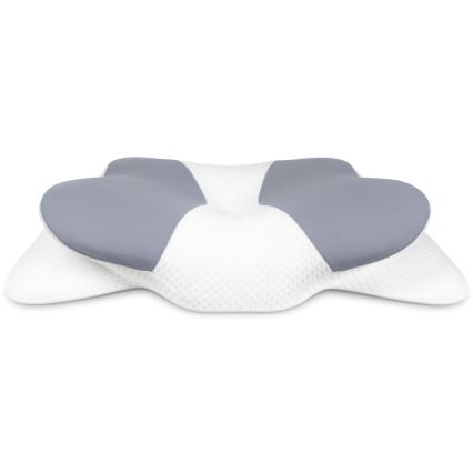 CONNECT IT CFH-6032-WH - Anatomisch kussen Gemini wit/grijs