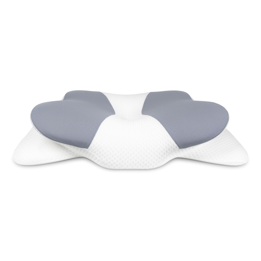 CONNECT IT CFH-6032-WH - Anatomisch kussen Gemini wit/grijs