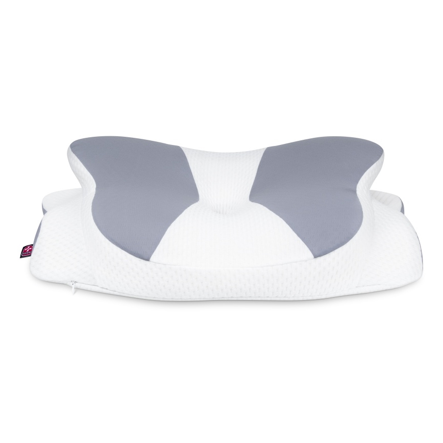CONNECT IT CFH-6032-WH - Anatomisch kussen Gemini wit/grijs