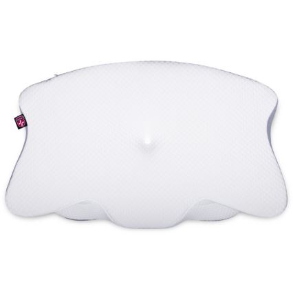 CONNECT IT CFH-6032-WH - Anatomisch kussen Gemini wit/grijs