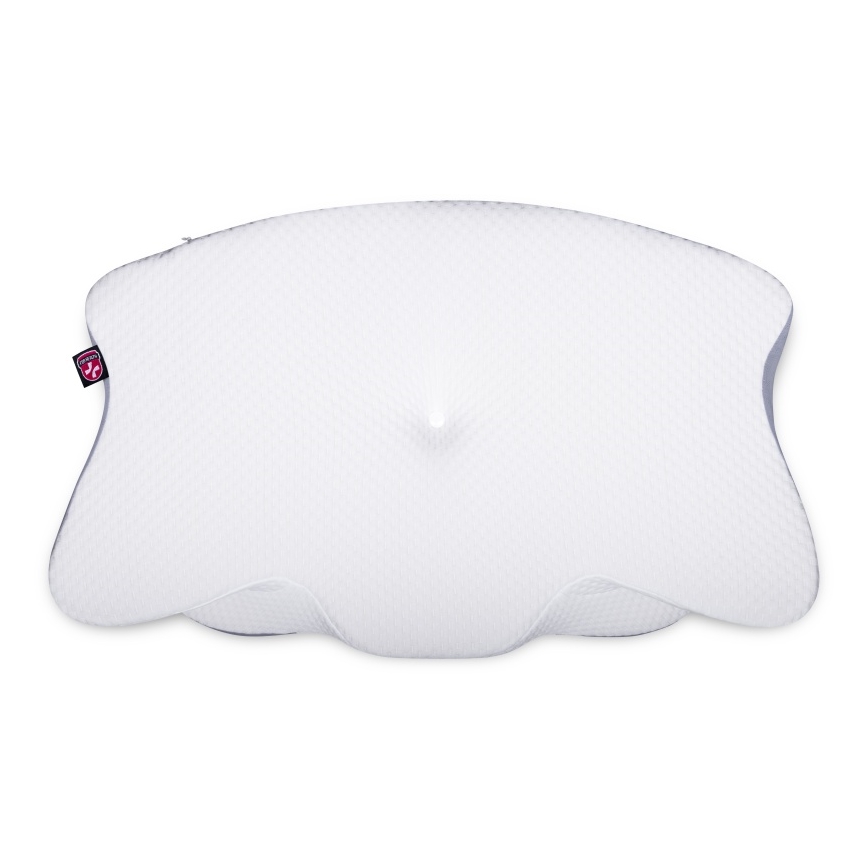 CONNECT IT CFH-6032-WH - Anatomisch kussen Gemini wit/grijs