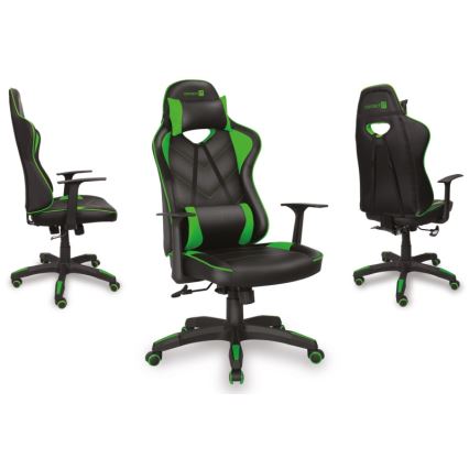 CONNECT IT CGC-0700-GR - Fauteuil de jeu LeMans Pro noir/vert