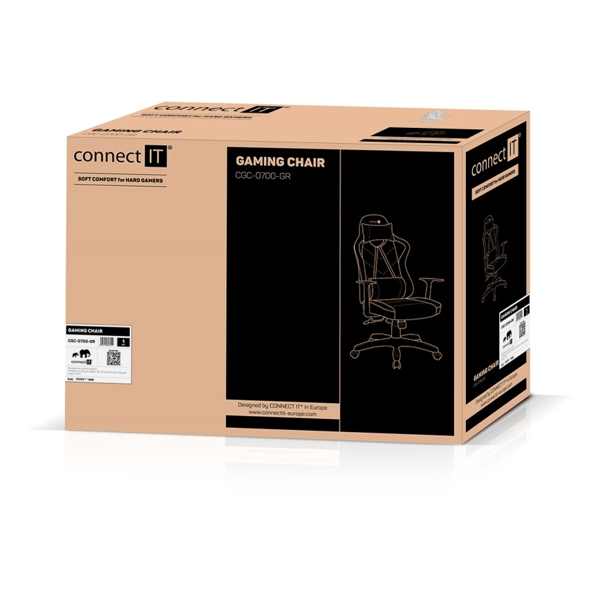CONNECT IT CGC-0700-GR - Fauteuil de jeu LeMans Pro noir/vert