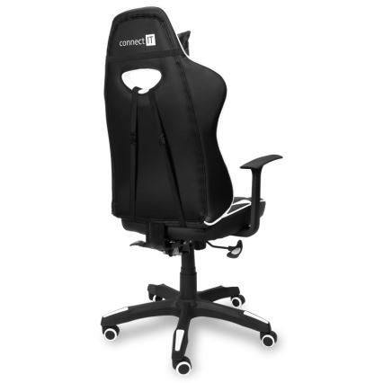 CONNECT IT CGC-0700-WH - Fauteuil de jeu LeMans Pro noir/blanc