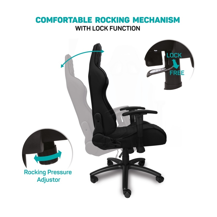 CONNECT IT CGC-1200-BK - Siège gaming Monaco Pro noir