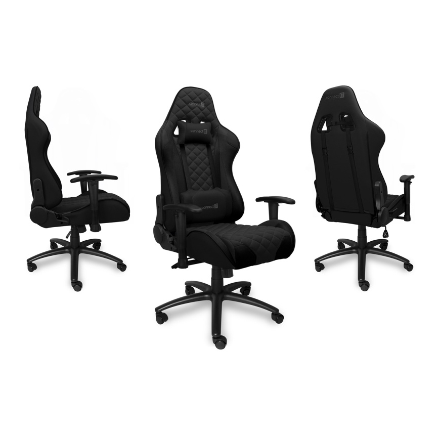 CONNECT IT CGC-1200-BK - Siège gaming Monaco Pro noir