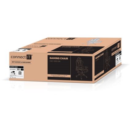 CONNECT IT CGC-1200-BK - Siège gaming Monaco Pro noir