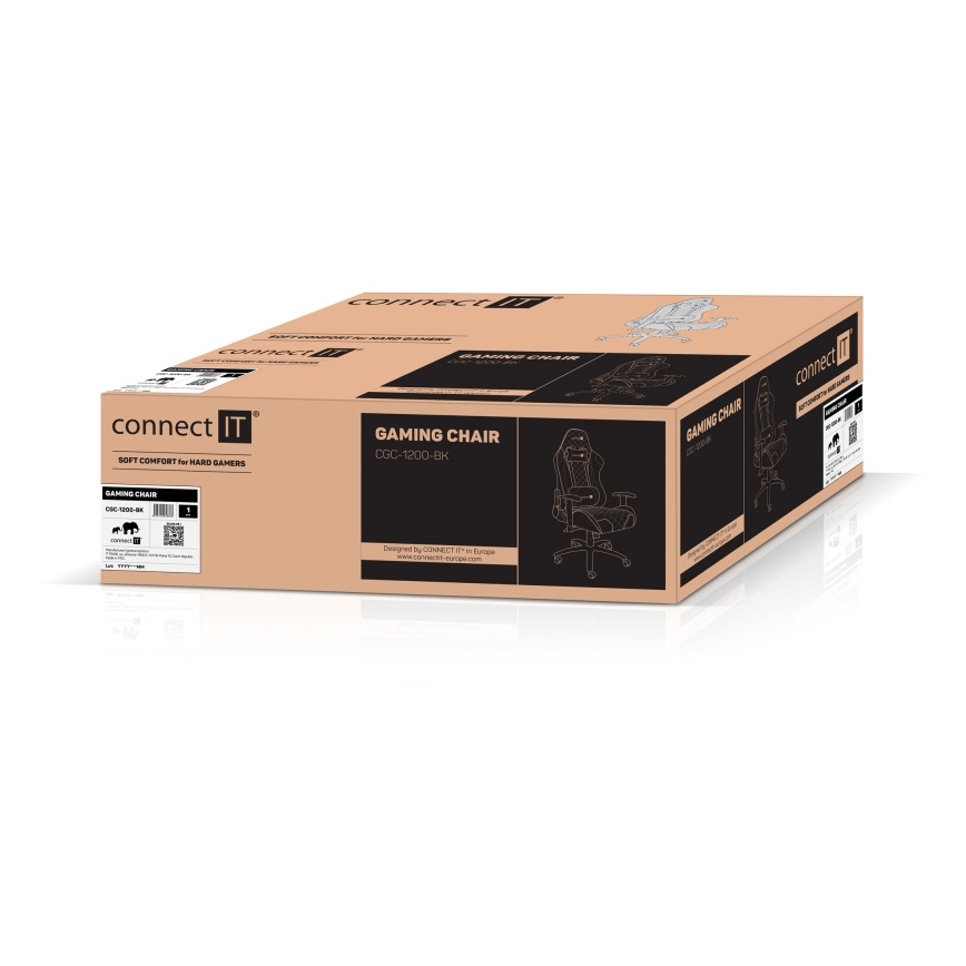 CONNECT IT CGC-1200-BK - Siège gaming Monaco Pro noir