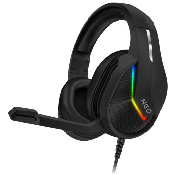CONNECT IT CHP-3595-BK - LED RGB Bedrade gaming-koptelefoons met een microfoon zwart