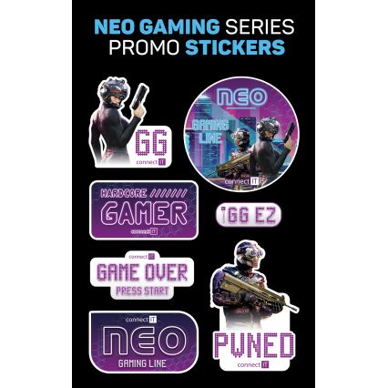 CONNECT IT CHP-3595-BK - LED RGB Bedrade gaming-koptelefoons met een microfoon zwart