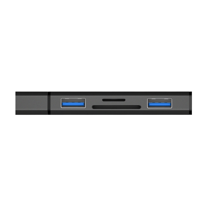 CONNECT IT CHU-4060-AN - USB-A hub met geheugenkaartlezer 4in1