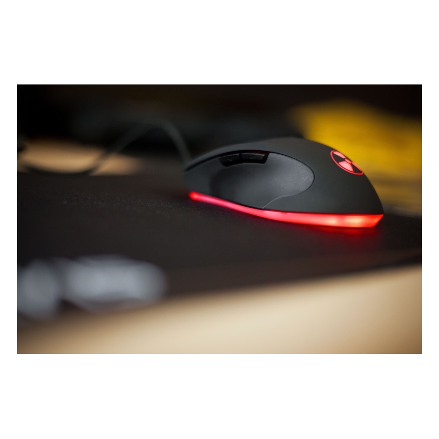 CONNECT IT CI-1128 - LED Bedrade gaming muis 1000/1200/1600/3200 DPI zwart