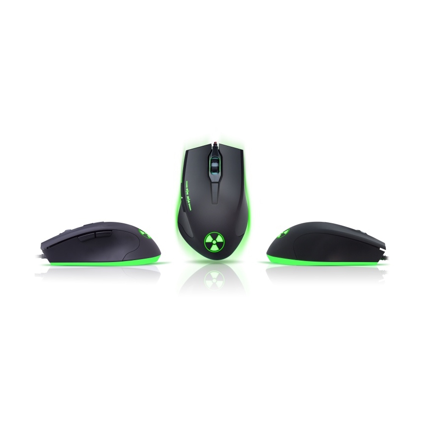 CONNECT IT CI-1128 - LED Bedrade gaming muis 1000/1200/1600/3200 DPI zwart