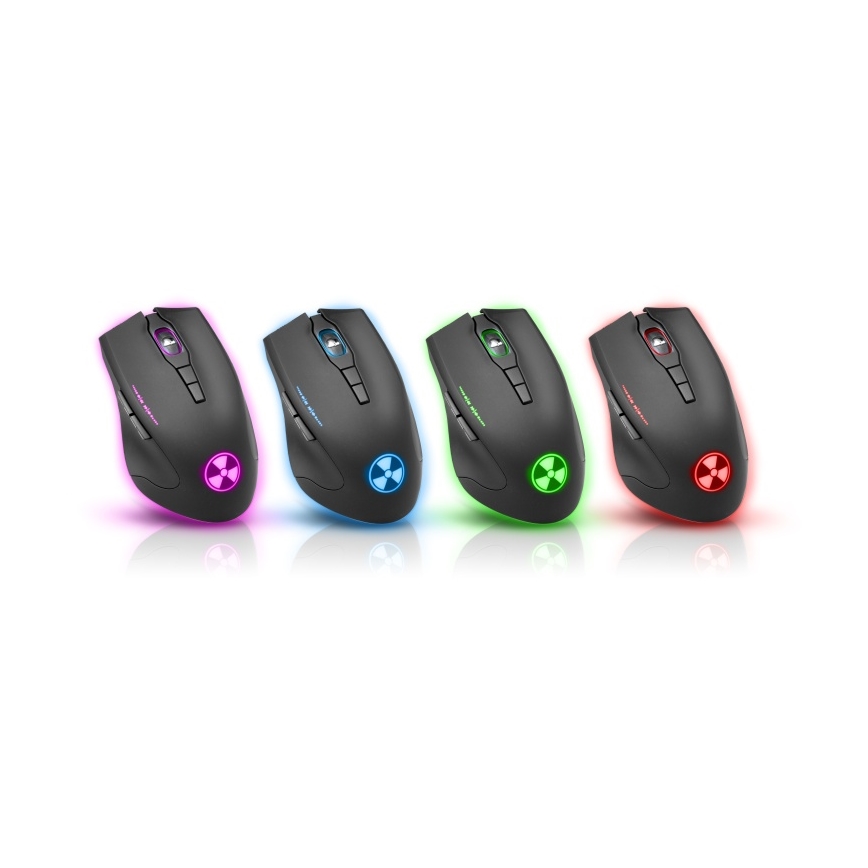 CONNECT IT CI-1128 - LED Bedrade gaming muis 1000/1200/1600/3200 DPI zwart