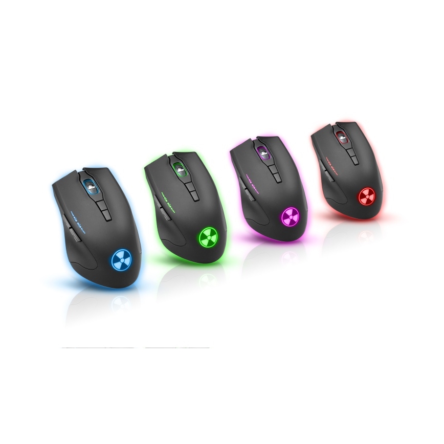 CONNECT IT CI-1128 - LED Bedrade gaming muis 1000/1200/1600/3200 DPI zwart