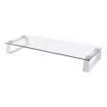 CONNECT IT CI-1135 - Multifunctioneel glazen voet doorzichtig/wit