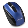 CONNECT IT CI-1225 - Souris sans fil 800/1200/1600 DPI, 2 piles AAA, noir/bleu