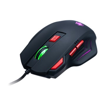 CONNECT IT CI-191 - LED Bedrade gaming muis 800/1600/2400/3200 DPI zwart