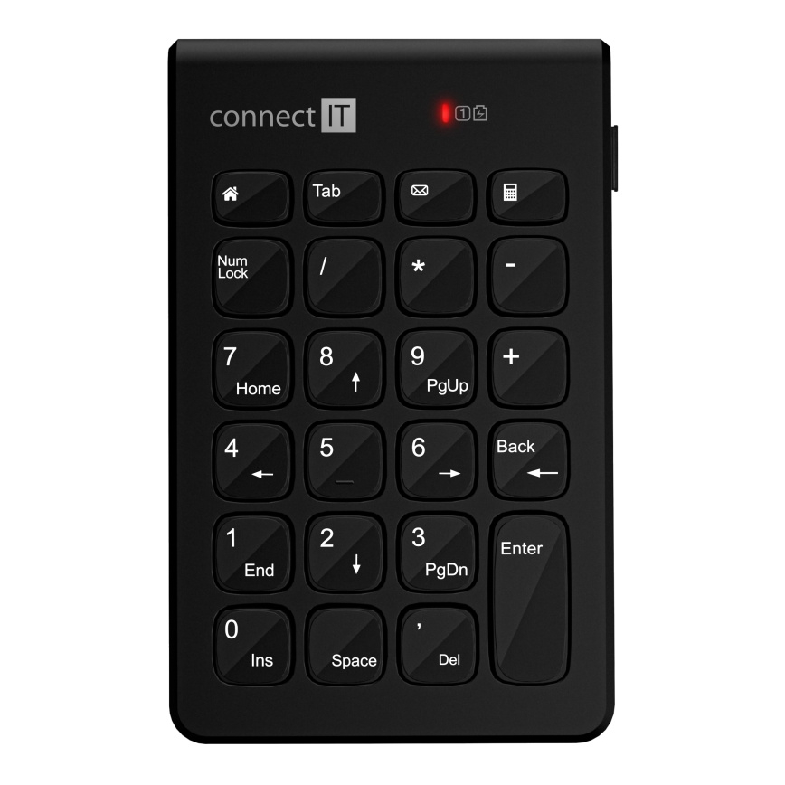 CONNECT IT CKB-0062-BK - Draadloos numeriek toetsenbord 1xAAA zwart