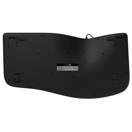 CONNECT IT CKB-2800-CS - Ergonomisch draadloos toetsenbord met CZ/SK-lokalisatie zwart