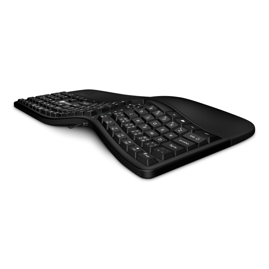 CONNECT IT CKB-2800-CS - Ergonomisch draadloos toetsenbord met CZ/SK-lokalisatie zwart