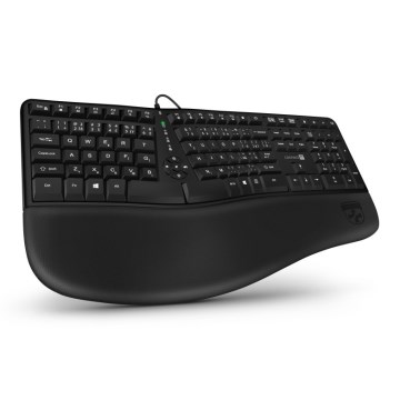 CONNECT IT CKB-2800-CS - Ergonomisch draadloos toetsenbord met CZ/SK-lokalisatie zwart