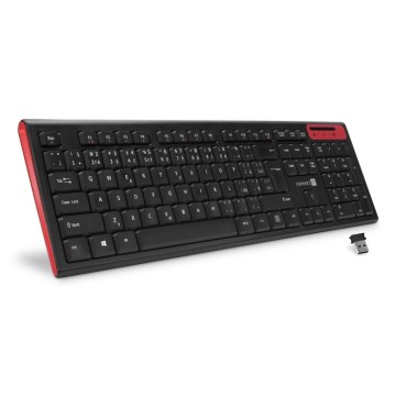 CONNECT IT CKB-3000-CS - Clavier multimédia sans fil avec localisation CZ/SK 2xAAA noir