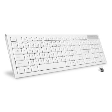 CONNECT IT CKB-3010-CS - Clavier multimédia sans fil avec localisation CZ/SK 2xAAA blanc