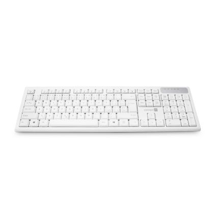 CONNECT IT CKB-3010-CS - Clavier multimédia sans fil avec localisation CZ/SK 2xAAA blanc