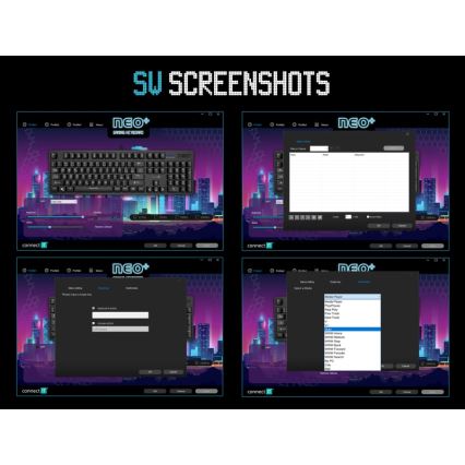 CONNECT IT CKB-3591-CS - LED RGB Bedraad gamingtoetsenbord met CZ/SK-lokalisatie zwart + rood Frame