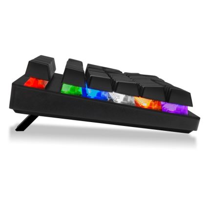 CONNECT IT CKB-3591-CS - LED RGB Bedraad gamingtoetsenbord met CZ/SK-lokalisatie zwart + rood Frame