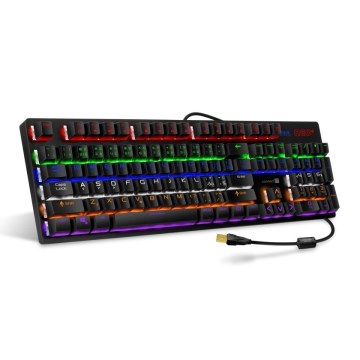 CONNECT IT CKB-3591-CS - LED RGB Bedraad gamingtoetsenbord met CZ/SK-lokalisatie zwart + rood Frame
