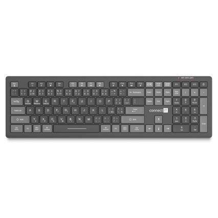 CONNECT IT CKB-5060-CS - Stil toetsenbord met laag profiel met CZ/SK-lokalisatie 350 mAh